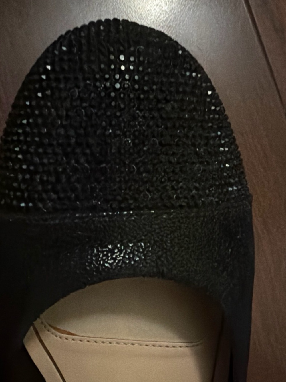 Alex Marie Black Crystal Toe Ballet Flats - Picture 3 of 5